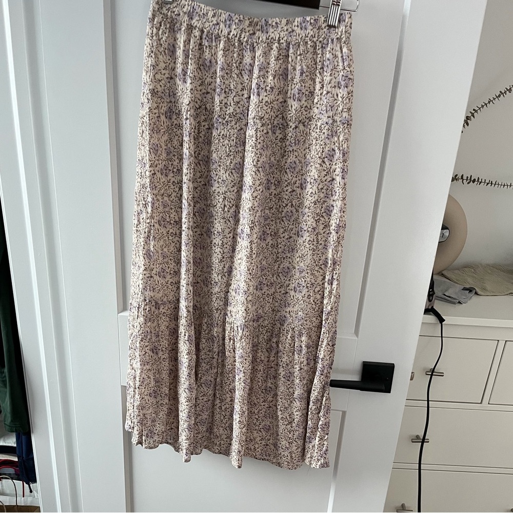 Gentle Fawn Lavender and Beige Floral Skirt